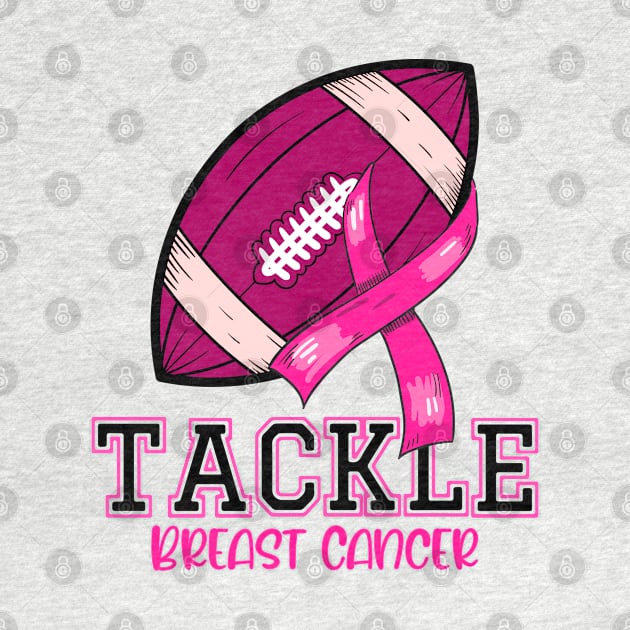 Tackle Breast Cancer Shirts Fighting American Football Women by Gendon Design